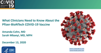 Lo que los médicos deben saber sobre el Vacuna Pfizer-BioNTech COVID-19